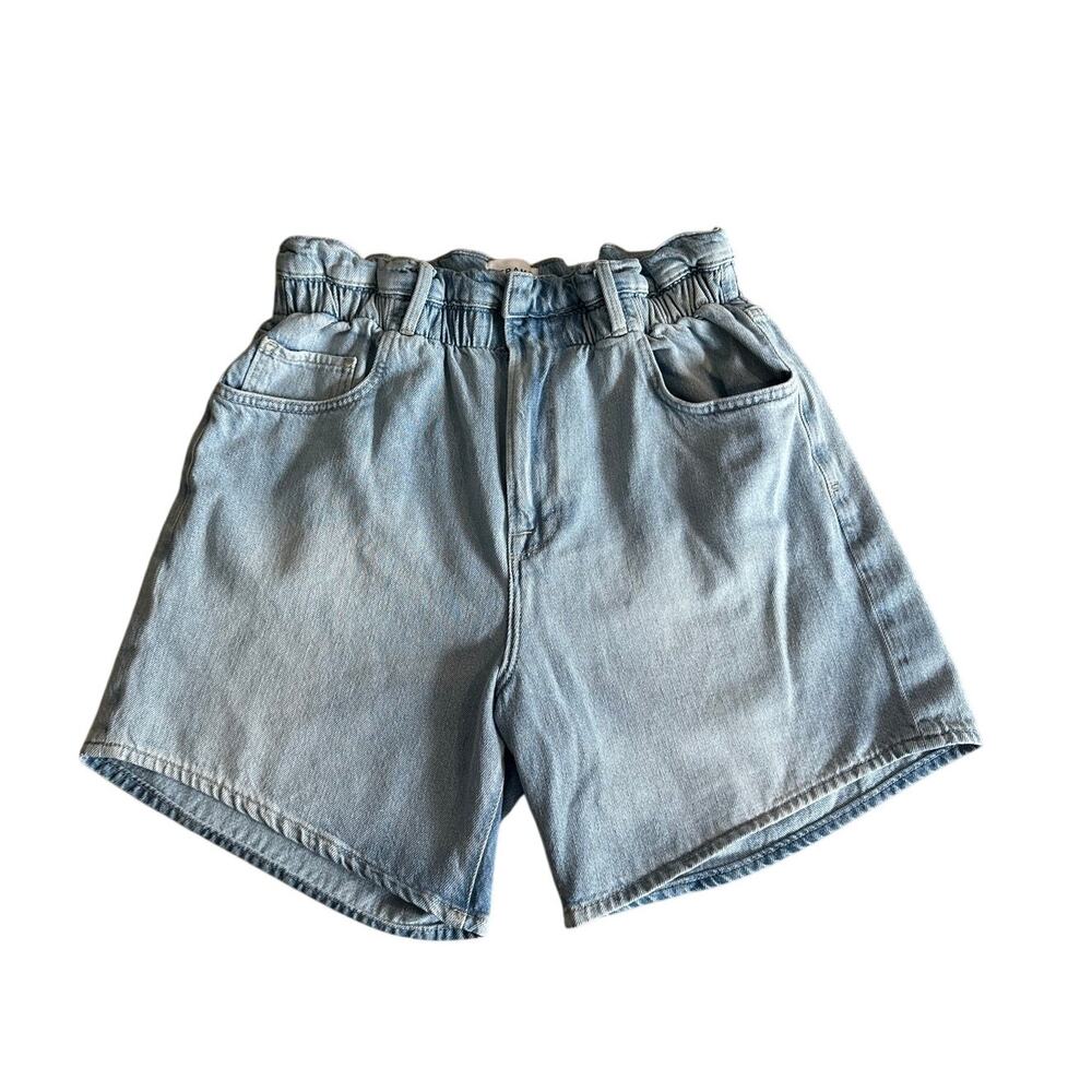 Frame Denim Elastic Waist Jean Short Meridian M